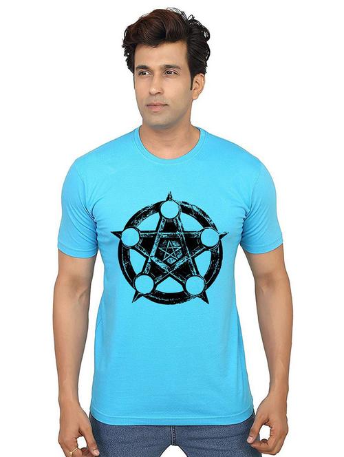 men round neck front print t-shirt - 21013194 - Very Small Image - 1