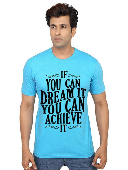 men's round neck front print t-shirt - 21013214 - Very Small Image - 1