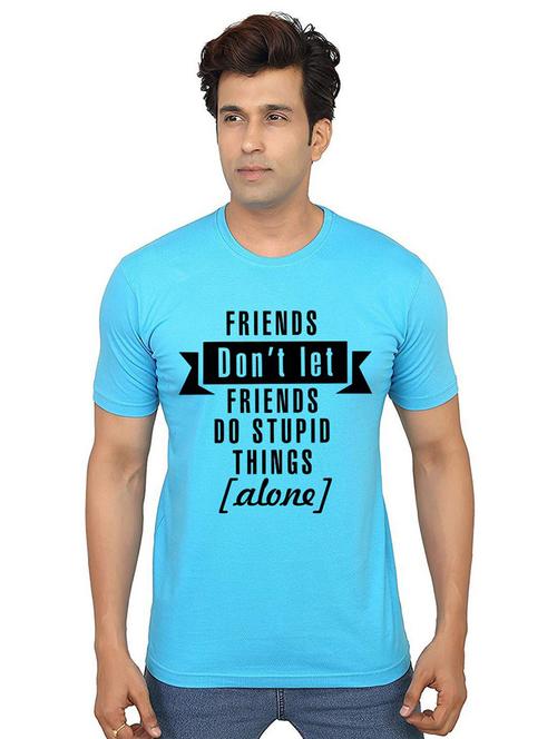 men round neck front print t-shirts - 21013348 - Very Small Image - 1