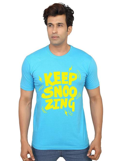 men round neck front print t-shirts - 21013628 - Very Small Image - 1