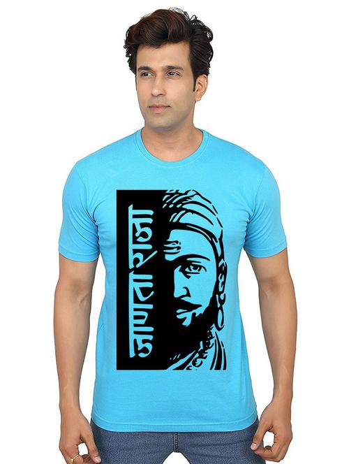 men front print round neck t-shirts - 21013630 - Very Small Image - 1