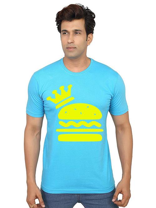 men's round neck front print t-shirt - 21013665 - Very Small Image - 1