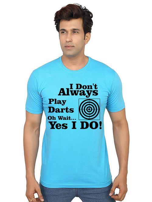 men round neck front print t-shirt - 21013698 - Very Small Image - 1