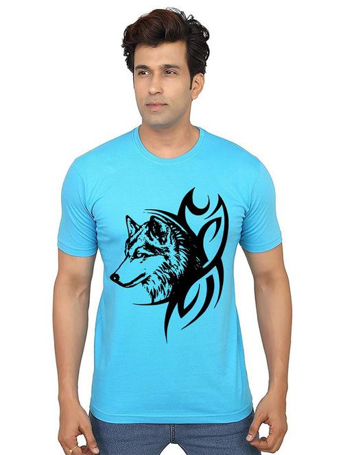 men round neck front print t-shirts - 21013957 - Very Small Image - 1