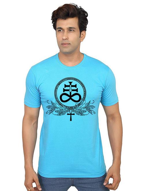 men front print round neck t-shirts - 21013964 - Very Small Image - 1