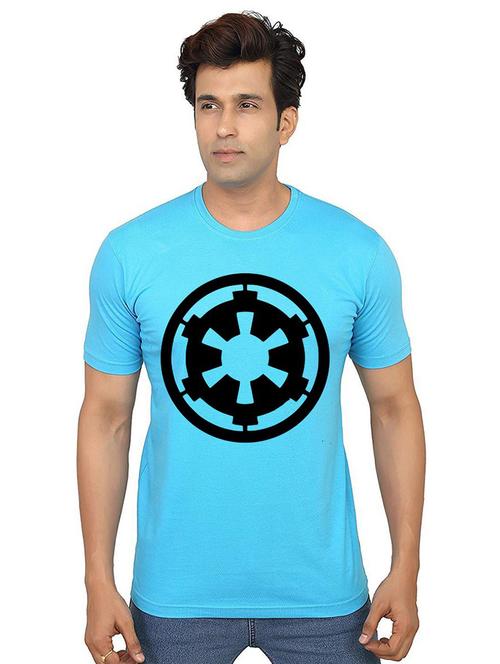 men round neck front print t-shirt - 21014018 - Very Small Image - 1