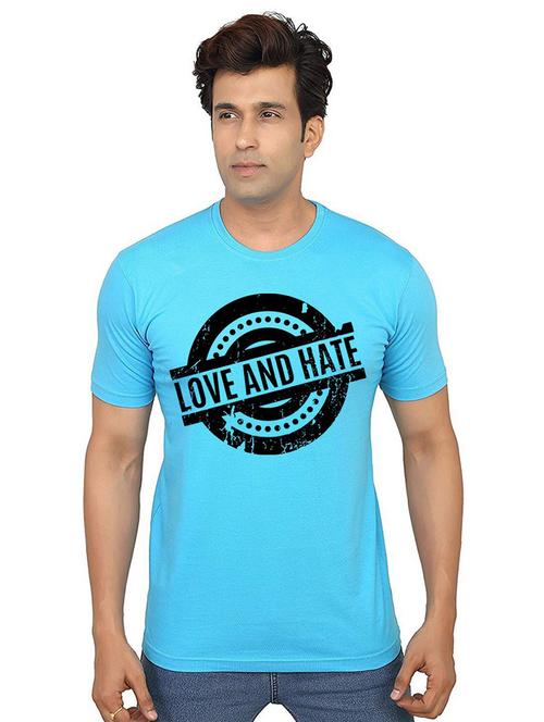 men round neck front print t-shirts - 21014022 - Very Small Image - 1