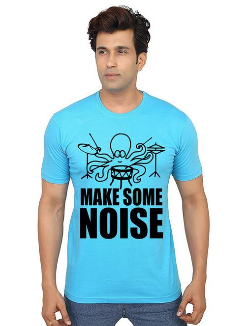 men round neck front print t-shirt - 21014123 - Very Small Image - 1