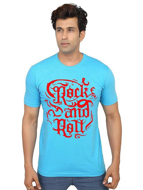 men round neck front printed t-shirt - 21014333 - Very Small Image - 1