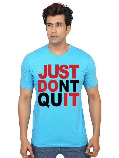 men round neck front print t-shirt - 21014444 - Very Small Image - 1