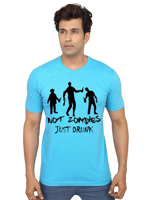 men round neck front print t-shirt - 21014459 - Very Small Image - 1