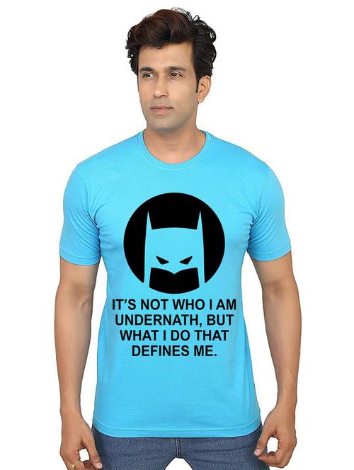 men front print round neck t-shirts - 21014545 - Very Small Image - 1