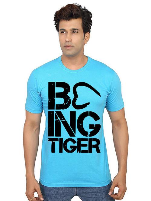 men round neck front print t-shirts - 21014720 - Very Small Image - 1