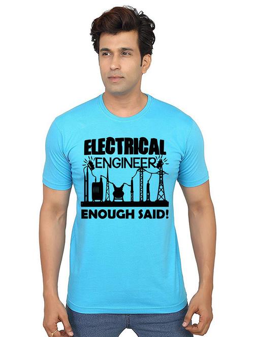 men round neck front print t-shirt - 21014734 - Very Small Image - 1