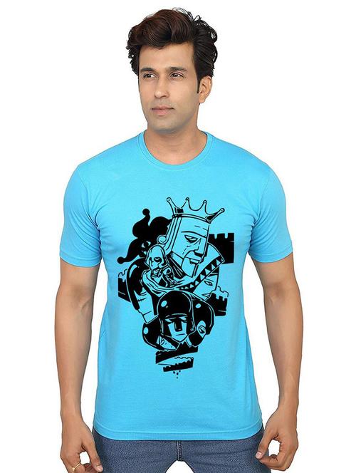 men round neck front print t-shirts - 21014750 - Very Small Image - 1