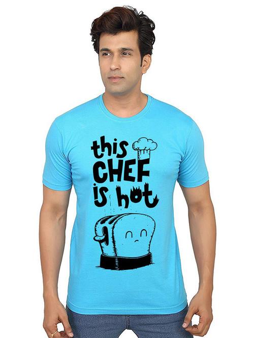 men front print round neck t-shirts - 21014788 - Very Small Image - 1