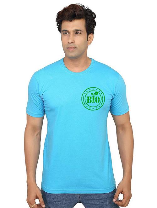 men round neck placement print t-shirt - 21015132 - Very Small Image - 1