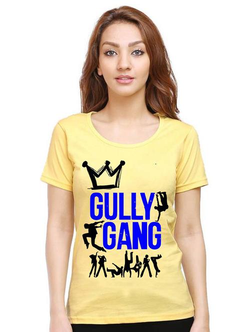 women's round neck front print t-shirt - 21015161 - Very Small Image - 1