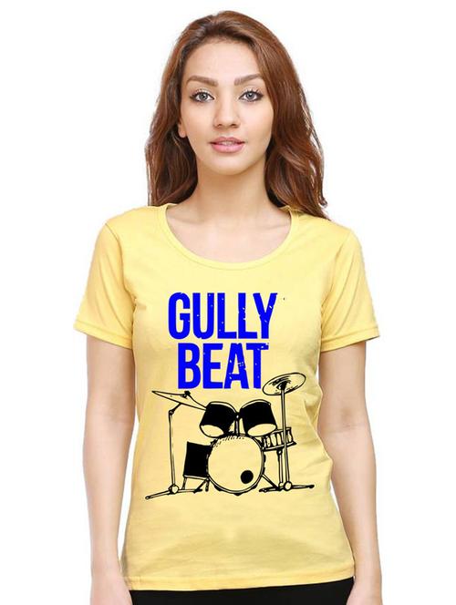 women round neck front print t-shirt - 21015162 - Very Small Image - 1