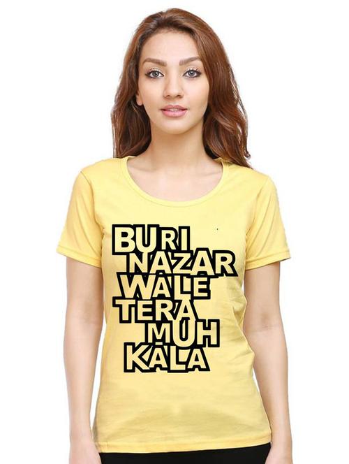 women round neck front print t-shirt - 21015218 - Very Small Image - 1