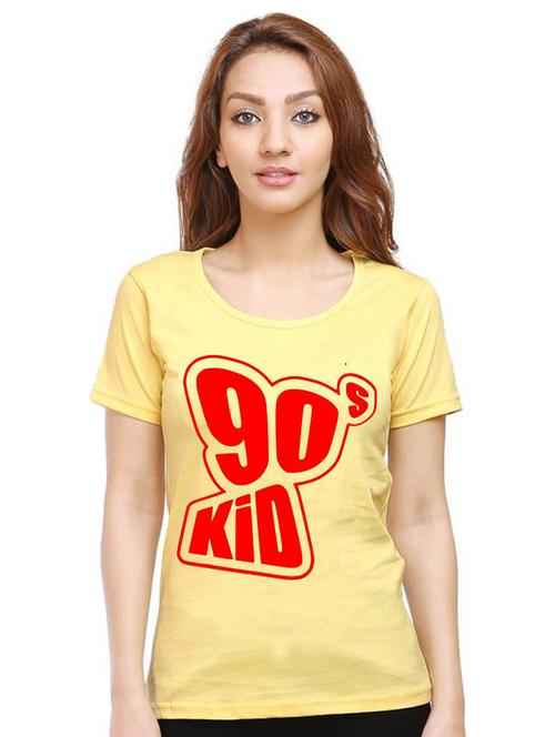 women's round neck front print t-shirt - 21015221 - Very Small Image - 1