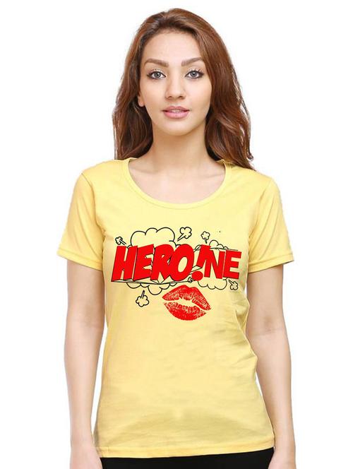 women front print cotton t-shirt - 21015237 - Very Small Image - 1