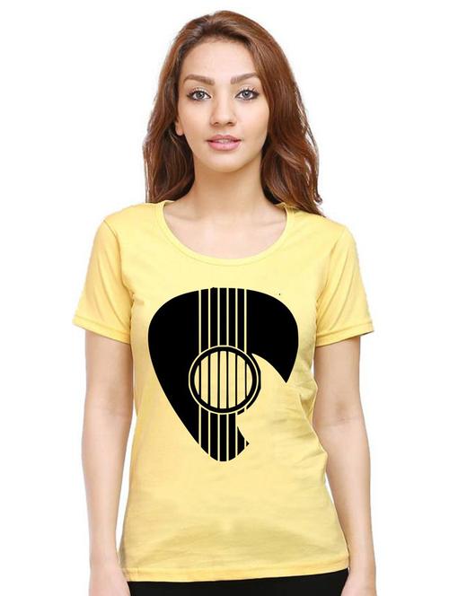 women round neck front print t-shirt - 21015247 - Very Small Image - 1