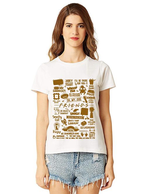 round neck front printed t-shirt - 21015278 - Very Small Image - 1