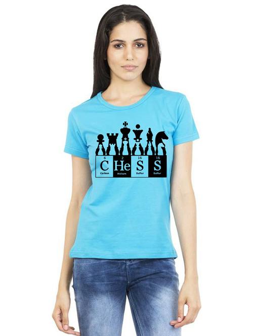women round neck front print t-shirt - 21015392 - Very Small Image - 1