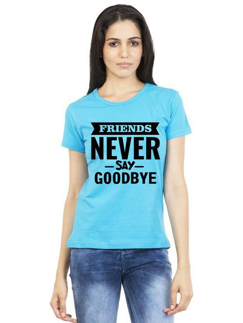 women round neck front print t-shirt - 21015399 - Very Small Image - 1