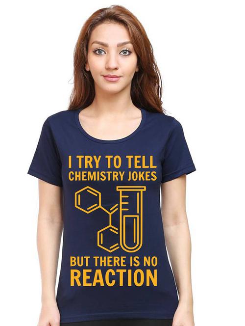 women round neck front print t-shirt - 21015565 - Very Small Image - 1