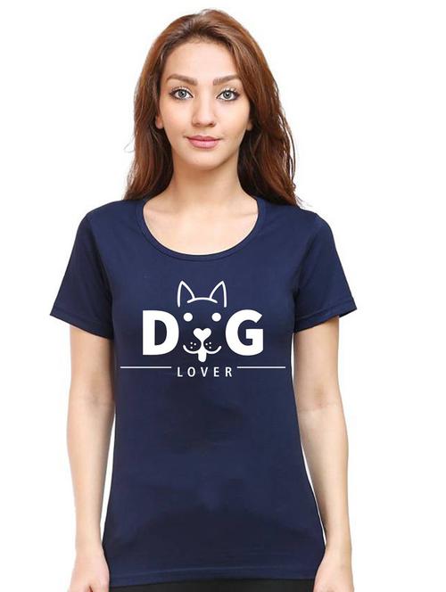 women round neck front print t-shirt - 21015573 - Very Small Image - 1