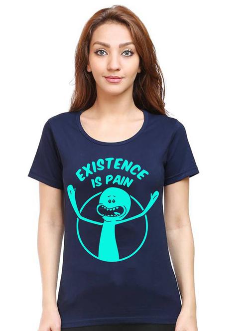 women's round neck front print t-shirt - 21015575 - Very Small Image - 1