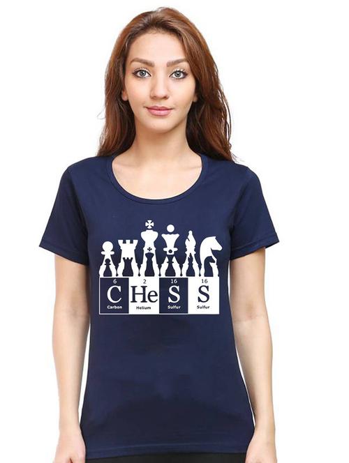 women round neck front print t-shirt - 21015576 - Very Small Image - 1