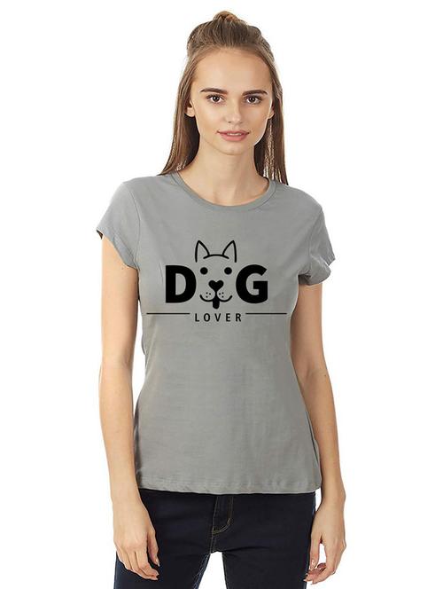 women round neck front print t-shirts - 21015629 - Very Small Image - 1