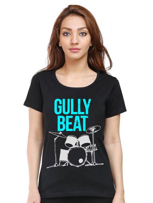 women round neck front print t-shirt - 21015680 - Very Small Image - 1