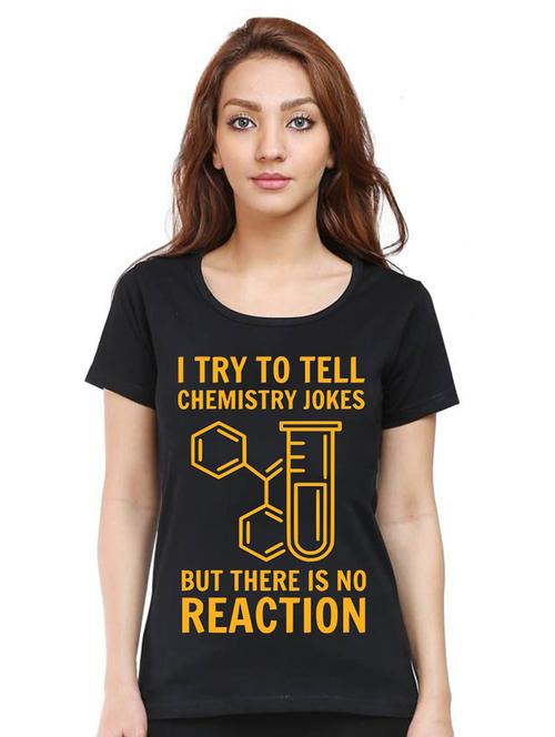 women round neck front print t-shirts - 21015715 - Very Small Image - 1