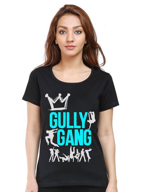 women round neck front printed t-shirt - 21015746 - Very Small Image - 1