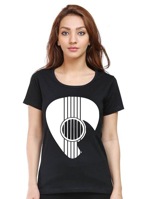 women round neck front print t-shirts - 21015757 - Very Small Image - 1