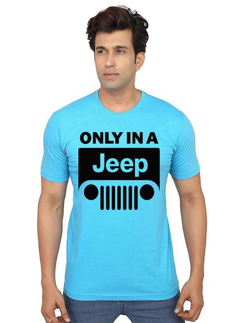 men round neck front print t-shirt - 21015826 - Very Small Image - 1