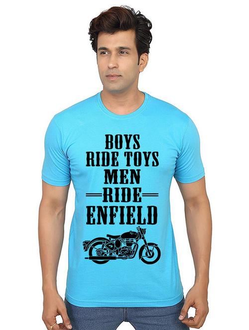 men round neck front printed t-shirt - 21015842 - Very Small Image - 1