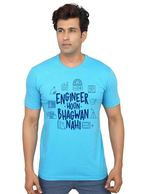 men round neck front print t-shirt - 21015878 - Very Small Image - 1