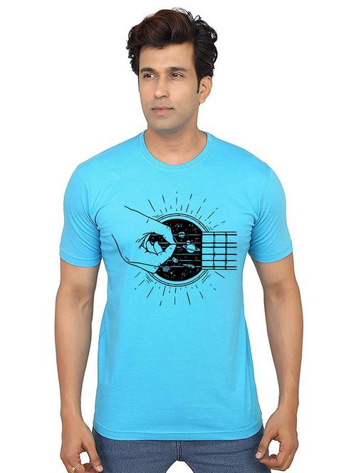 men round neck front print t-shirts - 21015889 - Very Small Image - 1