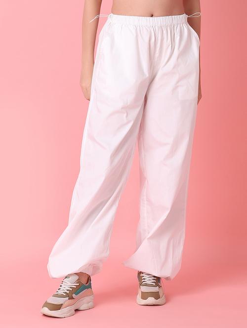 white solid wide leg trouser - 21016252 - Very Small Image - 1