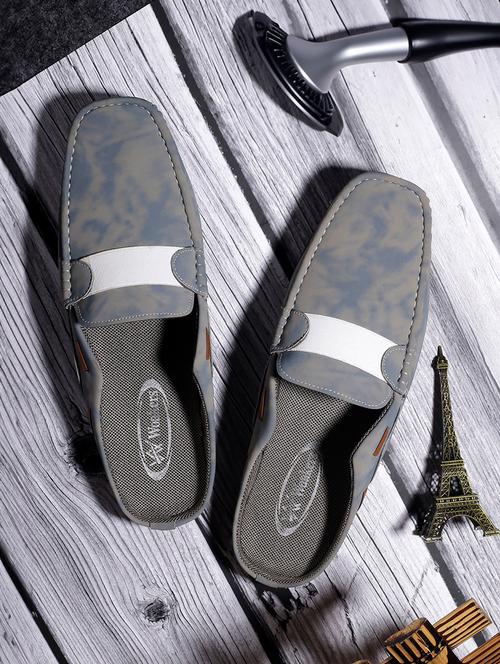 grey mesh & synthetic slip on shoes - 21016704 - Very Small Image - 1