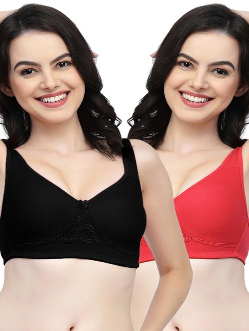 multi colored hosiery tshirt bra - 21018348 - Very Small Image - 1