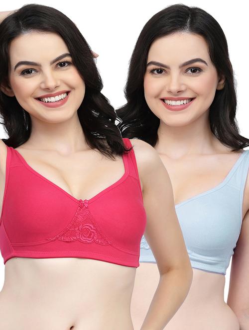 pack of 2 women solid t-shirt bra - 21018362 - Very Small Image - 1