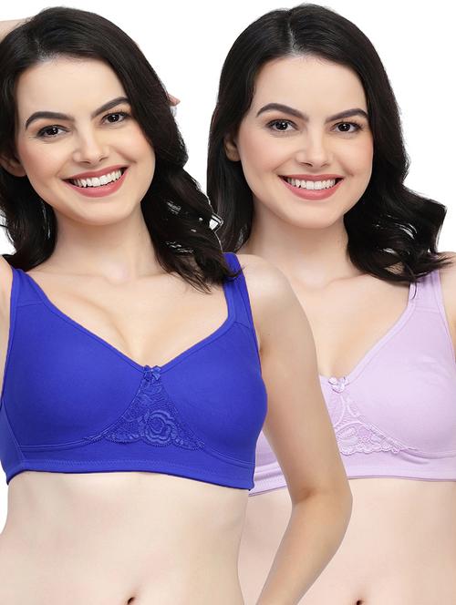 pack of 2 women solid t-shirt bra - 21018364 - Very Small Image - 1