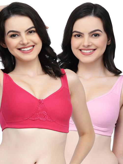 pack of 2 women solid t-shirt bra - 21018391 - Very Small Image - 1