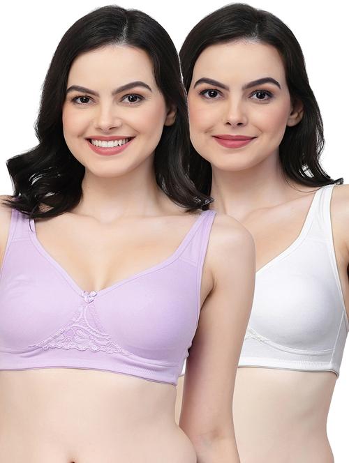 pack of 2 women solid t-shirt bra - 21018396 - Very Small Image - 1